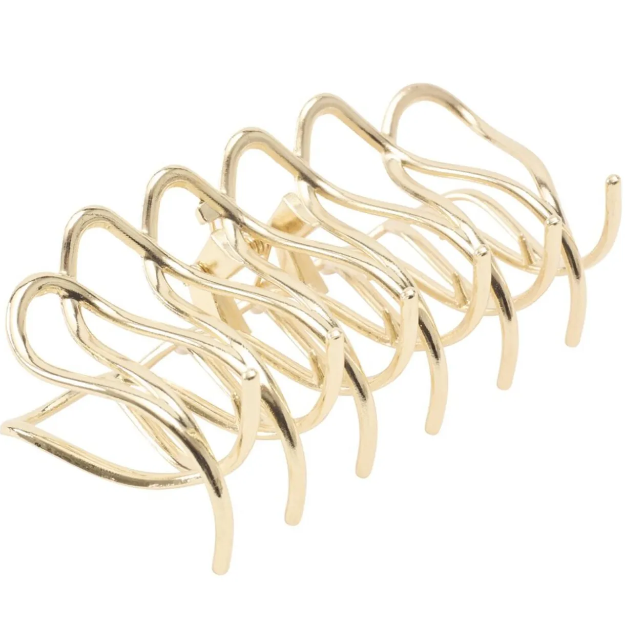 Pince cheveux spirale grand modèle métal doré L13cm < Gifi Sale