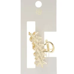 Pince cheveux étoile de mer doré L12cm