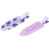 Pince à cheveux x2 clip fantaisie en métal et plastique 2x6cm (3 modèles)