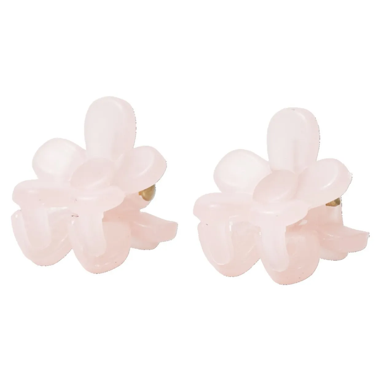Pince à cheveux x2 fleur plastique Ø1,5cm (2 modèles)