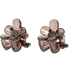 Pince à cheveux x2 fleur plastique Ø1,5cm (2 modèles)