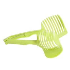 Pince découpe légumes plastique vert L18,5cm
