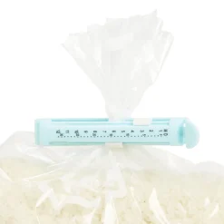 Pince ferme sachet graduée en plastique 8x12cm (lot de 4)