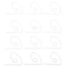Pince nappe blanc x12