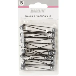 Épingle à chignon décor perle x18
