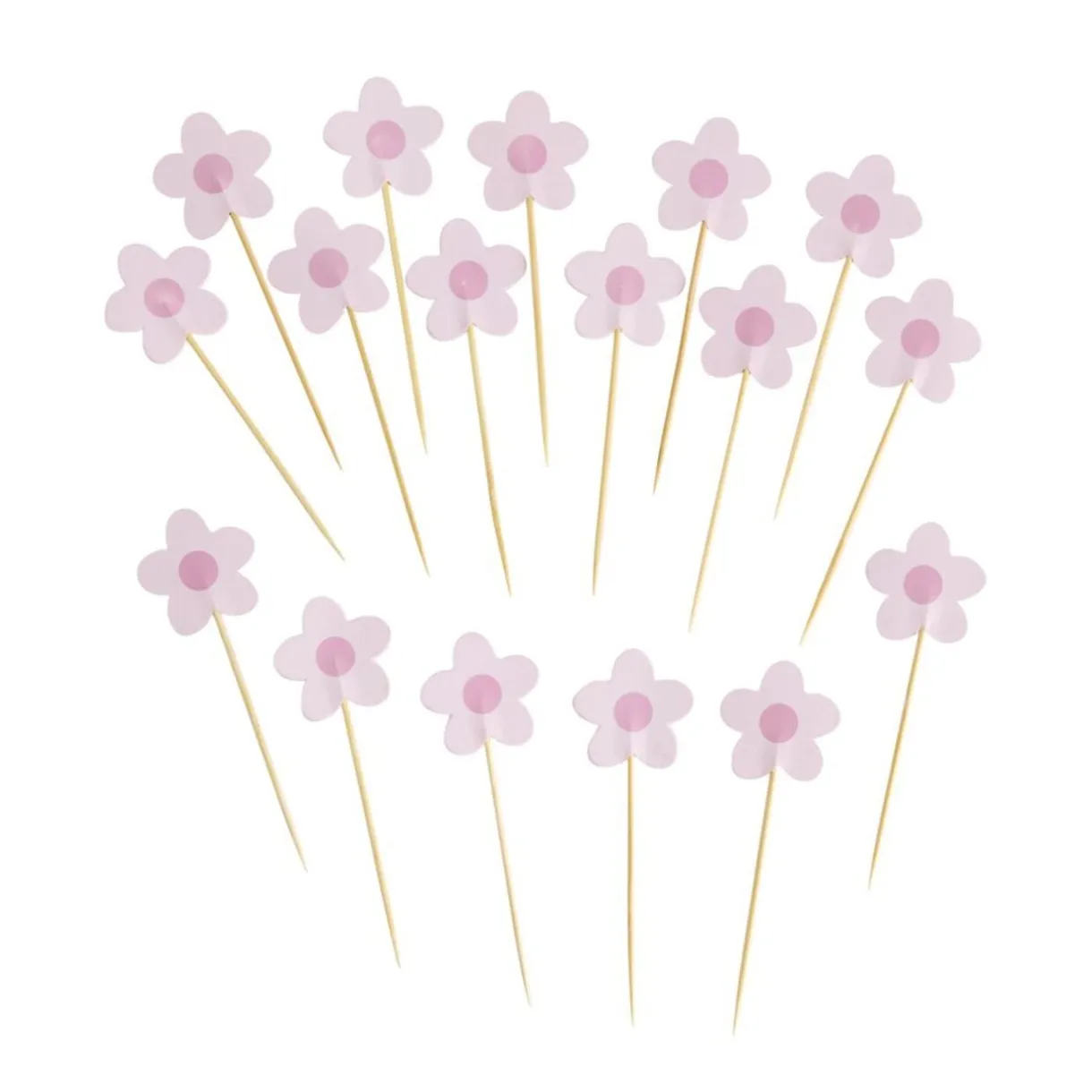 Pique apéritif x20 fleur papier tige bambou L10cm (2 modèles) < Gifi Clearance