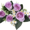 Piquet de boutons de Roses - Fleur artificielle violet blanc < Gifi Sale