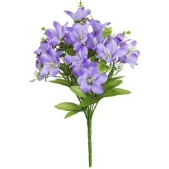 Piquet de fleurs artificielles orchidée violet