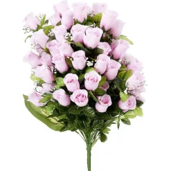 Piquet de rose couleur rose 72 têtes fleur artificielle Ø40xH67cm < Gifi Online