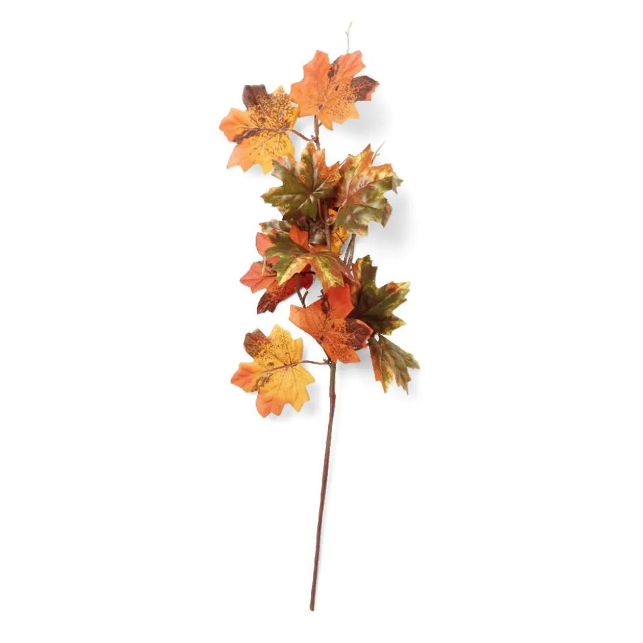 Piquet feuille de chêne artificielle automne H56cm