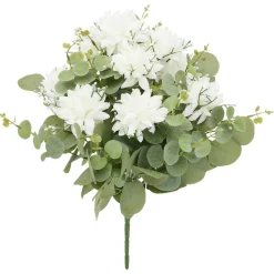 Piquet fleur artificielle Ø33xH44cm blanc