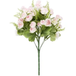 Piquet mini rose H35 cm rose pâle - Fleur artificielle 12 têtes < Gifi Online
