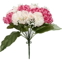 Piquet oeillet+gypsophile H35 cm rose - Fleur artificielle 18 têtes < Gifi Outlet