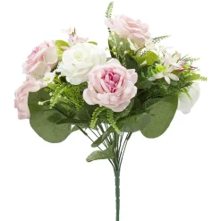 Piquet pivoine H38 cm rose - Fleur artificielle 18 têtes < Gifi Online
