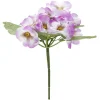 Piquet primevères artificielles 15 têtes H9 cm violet