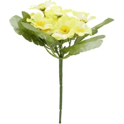 Piquet primevères artificielles 15 têtes H9 cm jaune < Gifi Clearance
