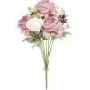 Piquet rose artificielle Ø22xH41cm blanc et rose