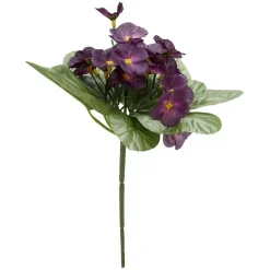 Piquet violettes artificielles 15 têtes H9 cm violet < Gifi New