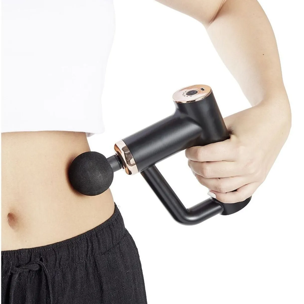 Pistolet de massage 4 têtes interchangeables et 6 vitesses < Gifi New