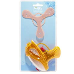 Pistolet à eau avec disque volant plastique 13x3xH25cm (2 modèles)