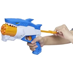 Pistolet requin bleu et 8 fléchettes < Gifi Online