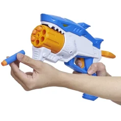 Pistolet requin bleu et 8 fléchettes < Gifi Online