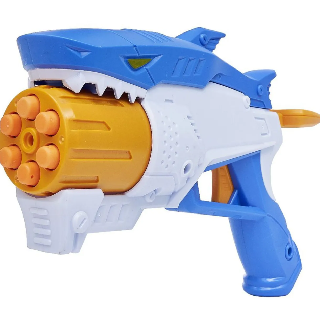 Pistolet requin bleu et 8 fléchettes < Gifi Online