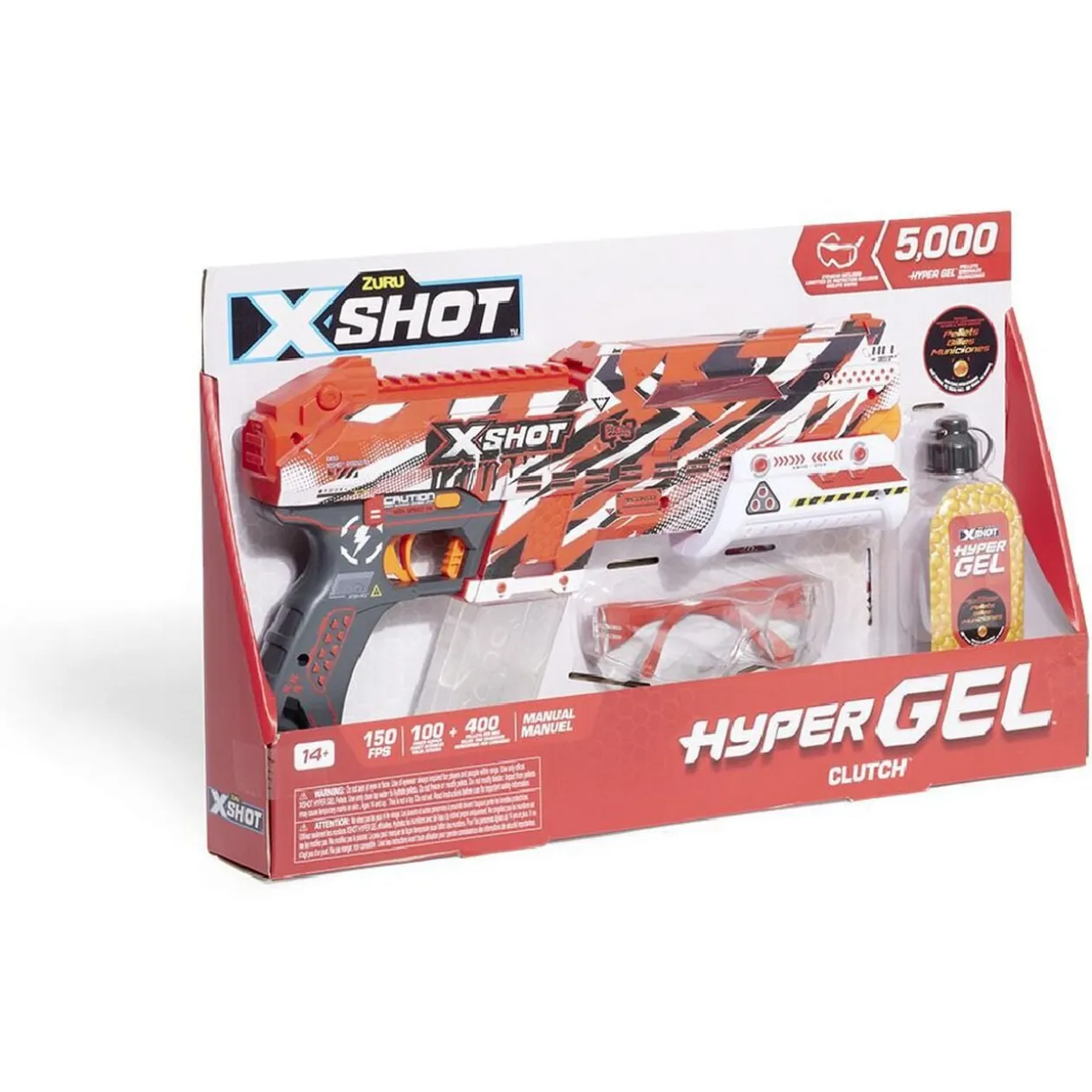 Pistolet X-Shot hypergel avec lunettes de protection
