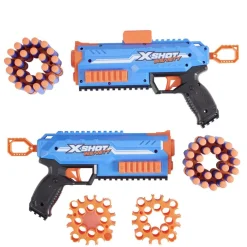 Pistolet Xshot Insanity x2 avec 48 fléchettes 30m de portée < Gifi Hot