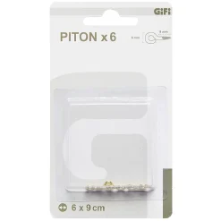 Piton forme ronde laiton doré x 6 < Gifi Sale