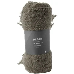 Plaid bouclette doux 130x160cm gris < Gifi Hot