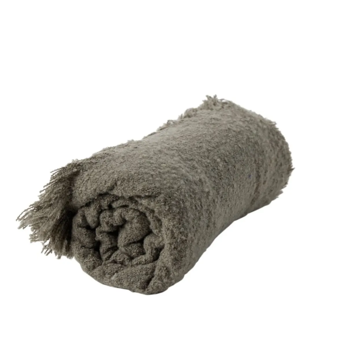 Plaid bouclette doux 130x160cm gris < Gifi Hot