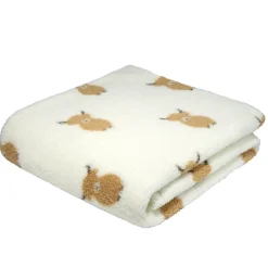 Plaid doux imprimé motif vache Highland beige et marron 140x180cm < Gifi Sale