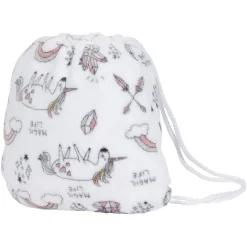 Plaid flanelle sirène pour enfant avec sac de rangement