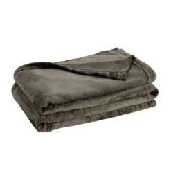 Plaid flanelle uni 150x200cm (4 modèles)