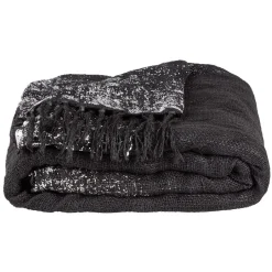 Plaid à franges en polyester < Gifi Outlet
