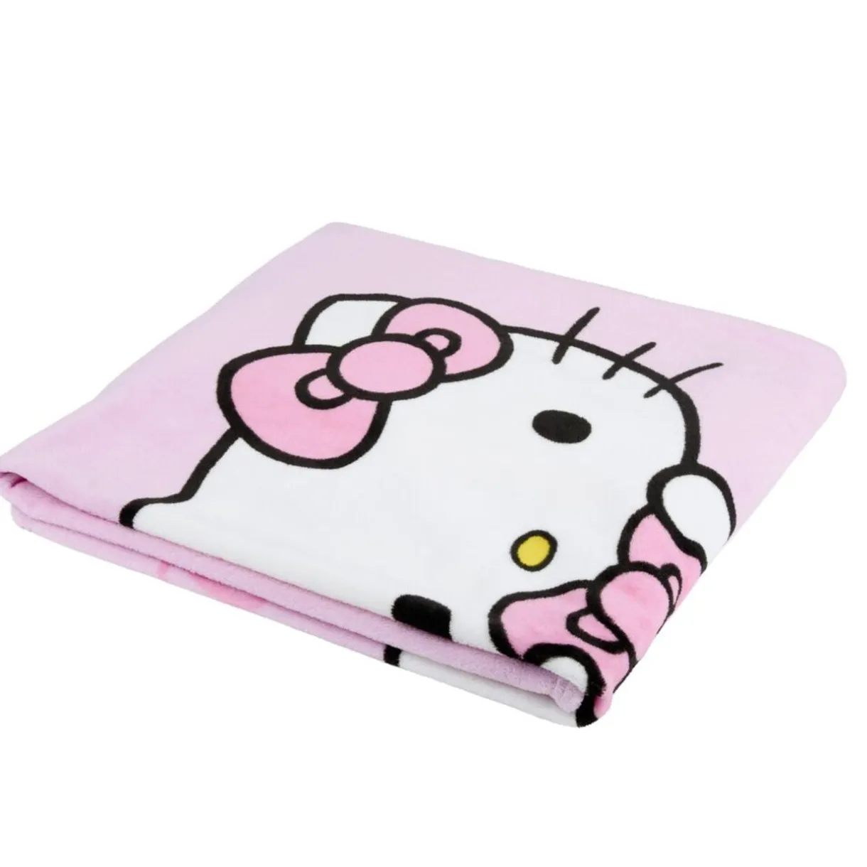 Plaid Hello Kitty polyester rose 125x150cm < Gifi Outlet