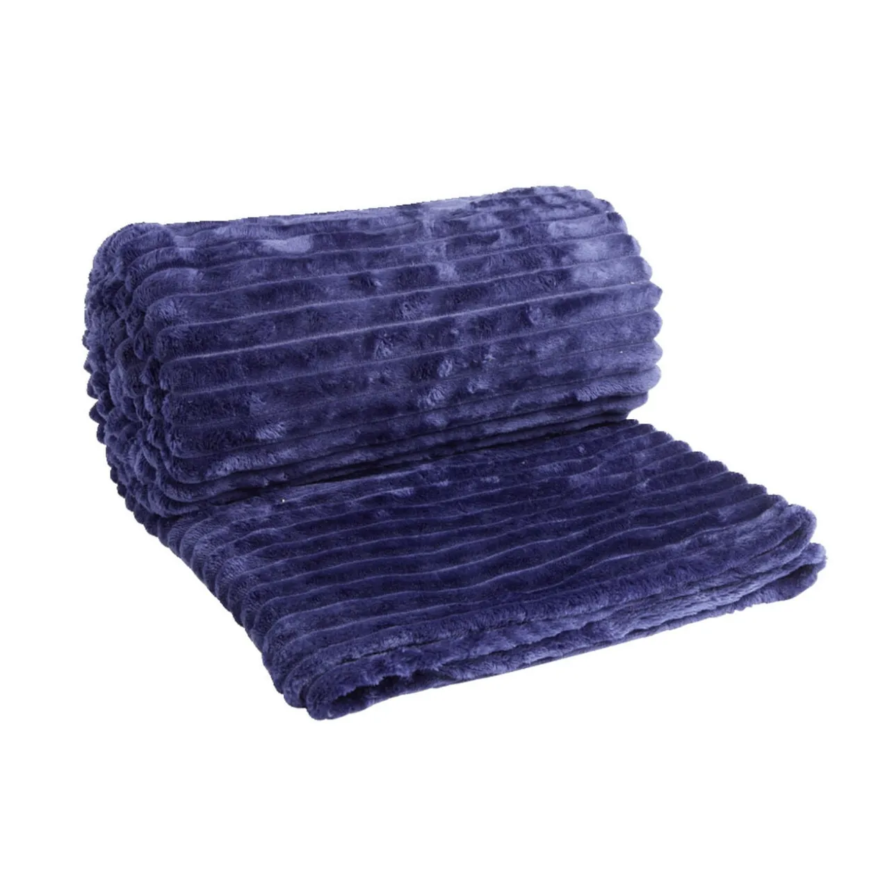 Plaid jacquard bleu 150x200cm