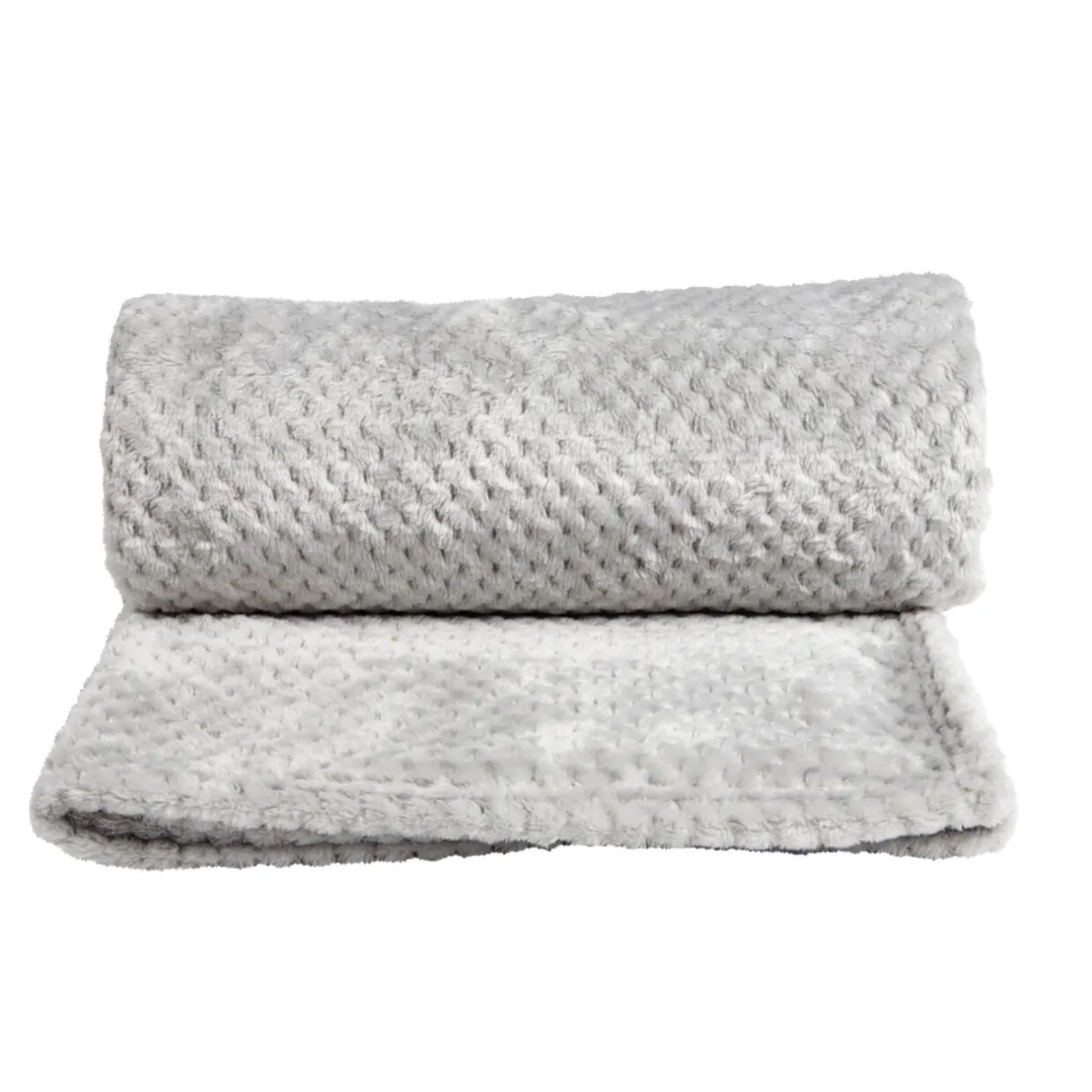 Plaid jacquard gris 130x150cm < Gifi Outlet