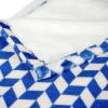 Plaid motif chevrons bicolore 130x160cm (2 modèles jaune ou bleu) < Gifi Discount