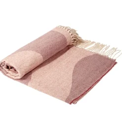 Plaid motif vague pop avec franges 130x160cm (3 modèles) < Gifi Hot