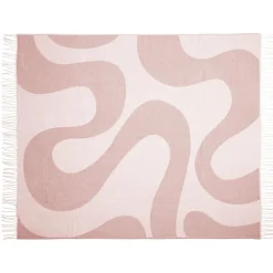 Plaid motif vague pop avec franges 130x160cm (3 modèles) < Gifi Hot