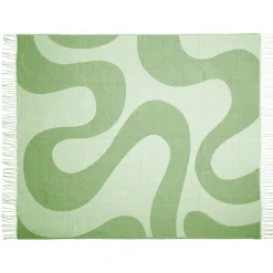 Plaid motif vague pop avec franges 130x160cm (3 modèles) < Gifi Hot