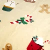 Plaid Noël imprimé gingerbread polyester L150X120 cm beige < Gifi