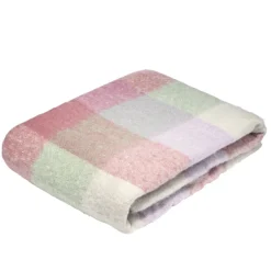 Plaid épais colorblock 130x160cm (2 modèles bleu ou rose) < Gifi Clearance