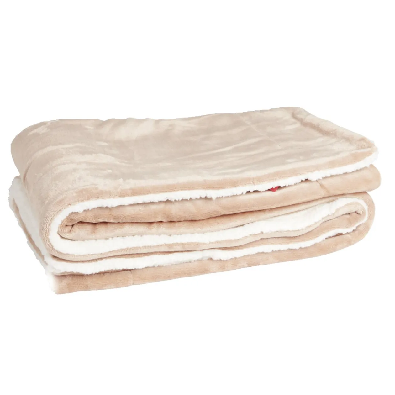 Plaid pilou pilou marron 127x152cm