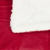Plaid pilou pilou réversible rouge et blanc 127x152cm < Gifi