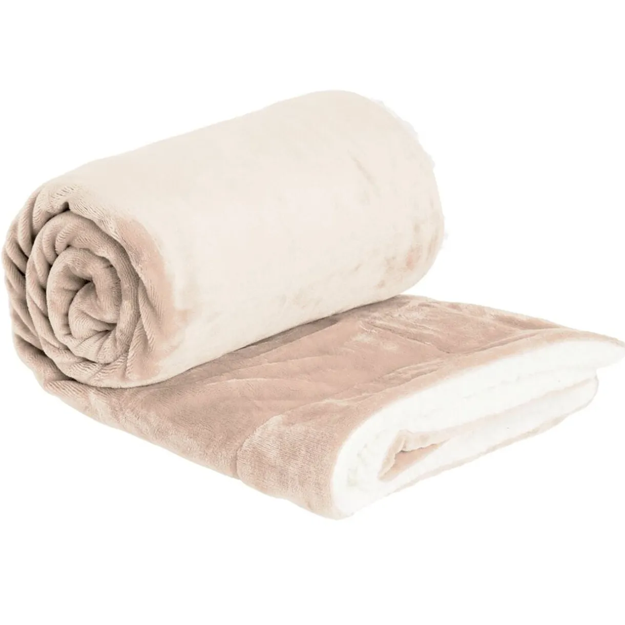 Plaid pilou pilou 127x152cm blanc crème < Gifi Discount