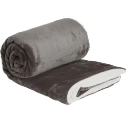 Plaid pilou pilou 127x152cm gris foncé < Gifi Clearance