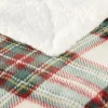 Plaid pilou XL imprimé motif jacquard L200X180 cm (2 modèles rouge ou beige)